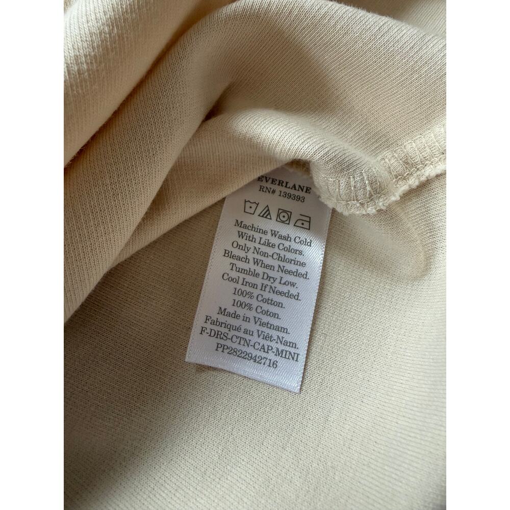 Everlane Cream Square-Neck Sleeveless Mini Dress – Size M - Picture 6 of 6